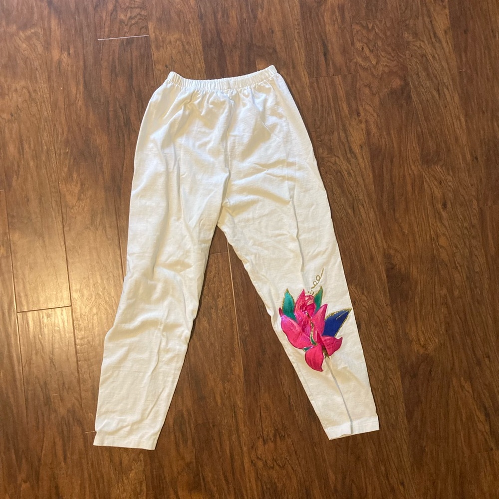 Vintage Hand-painted leggings Size M